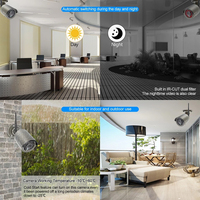 Techage H.265 8CH 3MP bezprzewodowy System kamer wideo nagrywanie dźwięku na zewnątrz Wifi kamera IP P2P kamery monitoringu bezpieczeństwa CCTV zestaw monitoringu NVR 4
